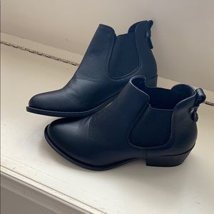 Black ankle boots